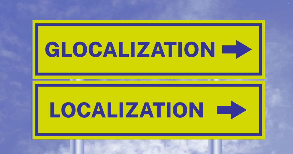 Glocalization sign posts