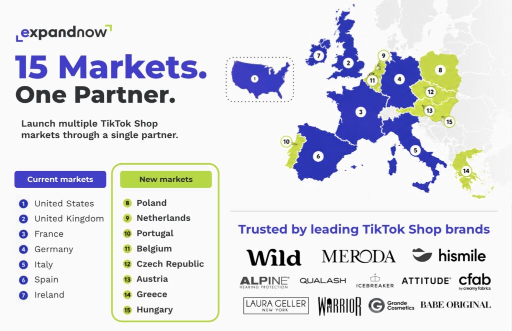 new European markets tiktok shop